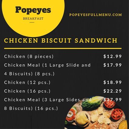 popeyes chicken biscuit sanwich 