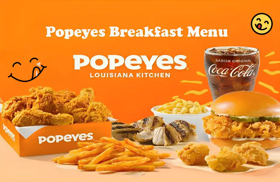 Popeyes breakfast menu items