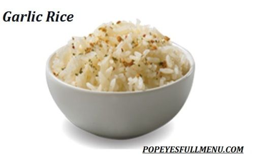 popeyes side menu Garlic Rice