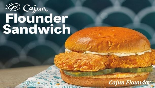 Cajun flounder sandwich